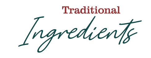 Ingredientes Tradicionales